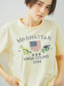 チェーン刺繍Tシャツ（グレー/チャコールグレー/ブラウン/クリーム）｜SM2（エスエムツー）通販