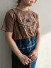 チェーン刺繍Tシャツ（ブラウン）｜SM2（エスエムツー）通販