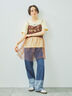 チェーン刺繍Tシャツ（グレー/チャコールグレー/ブラウン/クリーム）｜SM2（エスエムツー）通販