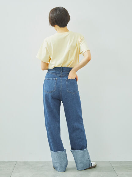 チェーン刺繍Tシャツ（グレー/チャコールグレー/ブラウン/クリーム）｜SM2（エスエムツー）通販