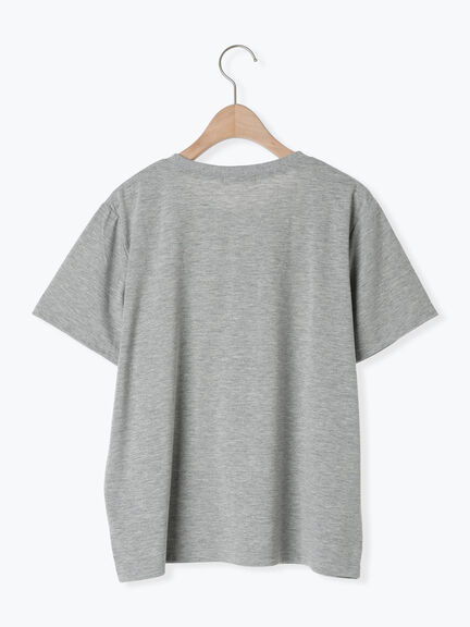 チェーン刺繍Tシャツ（グレー/チャコールグレー/ブラウン/クリーム）｜SM2（エスエムツー）通販