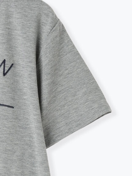 チェーン刺繍Tシャツ（グレー/チャコールグレー/ブラウン/クリーム）｜SM2（エスエムツー）通販