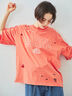 パウダー加工ロゴアソートプリントTシャツ（チャコールグレー/ベージュ/オレンジ/ブルー）｜SM2（エスエムツー）通販