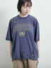 パウダー加工ロゴアソートプリントTシャツ（チャコールグレー/ベージュ/オレンジ/ブルー）｜SM2（エスエムツー）通販