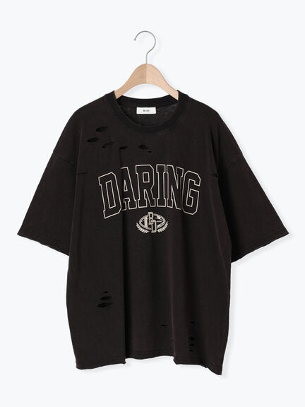 パウダー加工ロゴアソートプリントTシャツ（チャコールグレー/ベージュ/オレンジ/ブルー）｜SM2（エスエムツー）通販