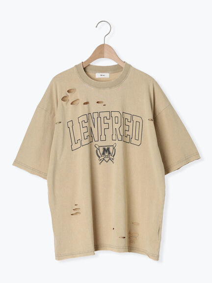 パウダー加工ロゴアソートプリントTシャツ（チャコールグレー/ベージュ/オレンジ/ブルー）｜SM2（エスエムツー）通販