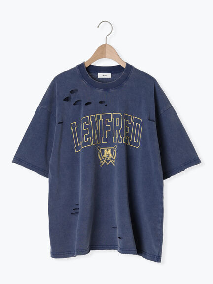 パウダー加工ロゴアソートプリントTシャツ（チャコールグレー/ベージュ/オレンジ/ブルー）｜SM2（エスエムツー）通販