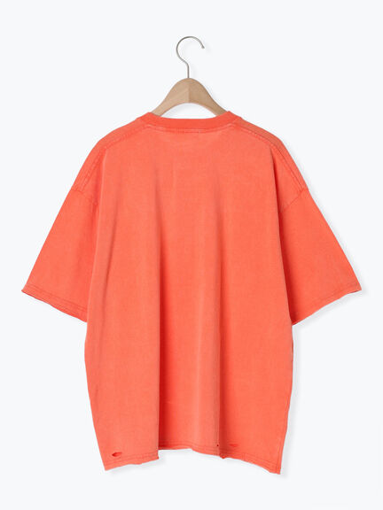 パウダー加工ロゴアソートプリントTシャツ（チャコールグレー/ベージュ/オレンジ/ブルー）｜SM2（エスエムツー）通販