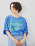 プリントアソートBIGシルエットTシャツ（ブルー）｜SM2（エスエムツー）通販