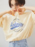 プリントアソートBIGシルエットTシャツ（オフホワイト/グレー/オレンジ/ブルー/クリーム）｜SM2（エスエムツー）通販