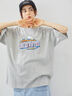 プリントアソートBIGシルエットTシャツ（オフホワイト/グレー/オレンジ/ブルー/クリーム）｜SM2（エスエムツー）通販