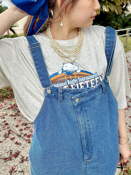プリントアソートBIGシルエットTシャツ（オフホワイト/グレー/オレンジ/ブルー/クリーム）｜SM2（エスエムツー）通販