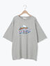 プリントアソートBIGシルエットTシャツ（オフホワイト/グレー/オレンジ/ブルー/クリーム）｜SM2（エスエムツー）通販