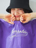 ロゴ刺繍Vネック布帛Tシャツ（オフホワイト/ネイビー/パープル）｜SM2（エスエムツー）通販