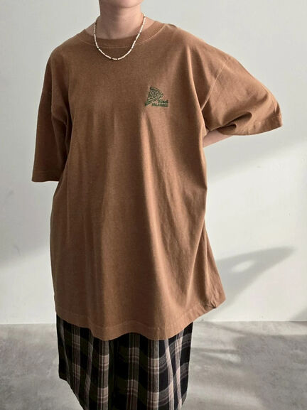 food刺繍Tシャツ（オフホワイト/チャコールグレー/ブラウン/イエロー/ブルー）｜SM2（エスエムツー）通販