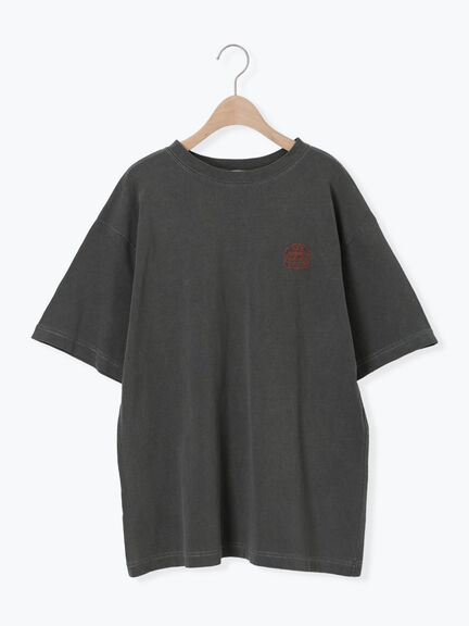 food刺繍Tシャツ（オフホワイト/チャコールグレー/ブラウン/イエロー/ブルー）｜SM2（エスエムツー）通販