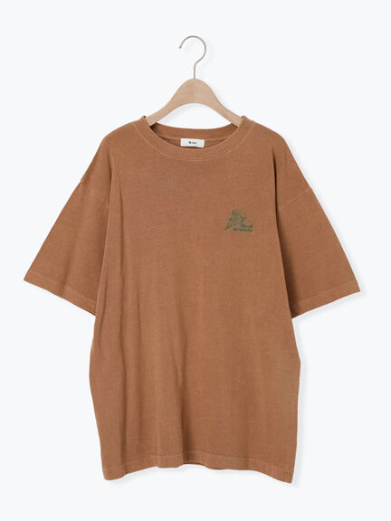 food刺繍Tシャツ（オフホワイト/チャコールグレー/ブラウン/イエロー/ブルー）｜SM2（エスエムツー）通販