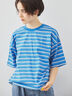 マルチボーダーTシャツ（オフホワイト/ブラック/グリーン/ブルー）｜SM2（エスエムツー）通販