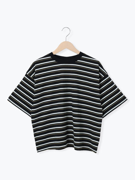 マルチボーダーTシャツ（オフホワイト/ブラック/グリーン/ブルー）｜SM2（エスエムツー）通販