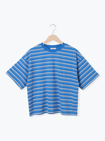 マルチボーダーTシャツ（オフホワイト/ブラック/グリーン/ブルー）｜SM2（エスエムツー）通販