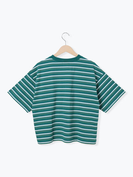 マルチボーダーTシャツ（オフホワイト/ブラック/グリーン/ブルー）｜SM2（エスエムツー）通販