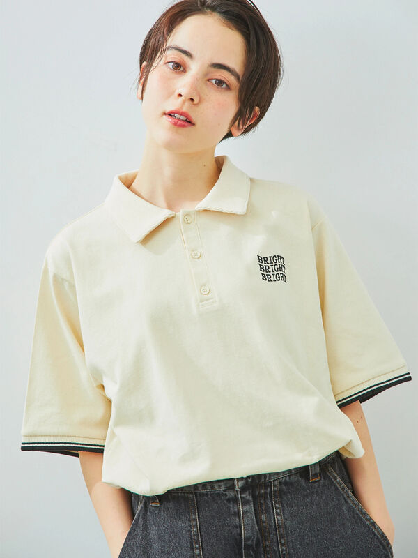 ワンポイント刺繍ポロシャツ（ブラック/レッド/クリーム）｜SM2（エスエムツー）通販