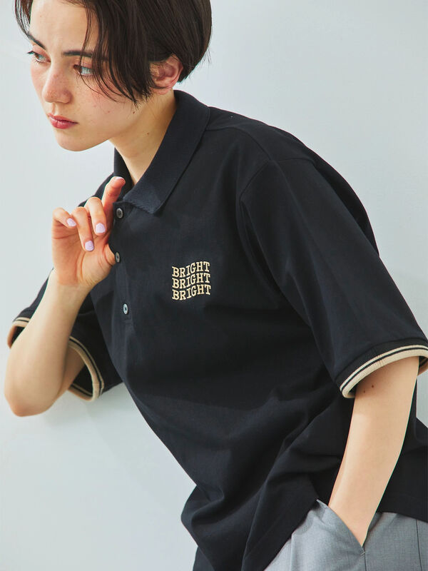 ワンポイント刺繍ポロシャツ（ブラック）｜SM2（エスエムツー）通販