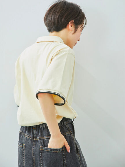 ワンポイント刺繍ポロシャツ（ブラック/レッド/クリーム）｜SM2（エスエムツー）通販