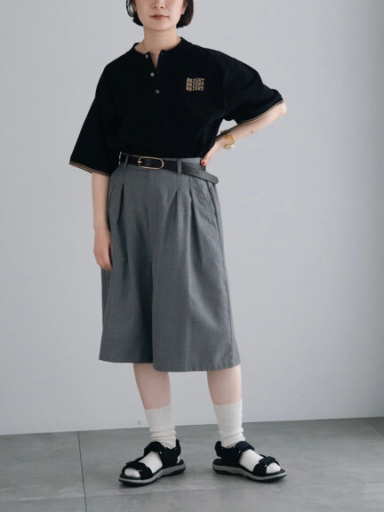 ワンポイント刺繍ポロシャツ（ブラック/レッド/クリーム）｜SM2（エスエムツー）通販