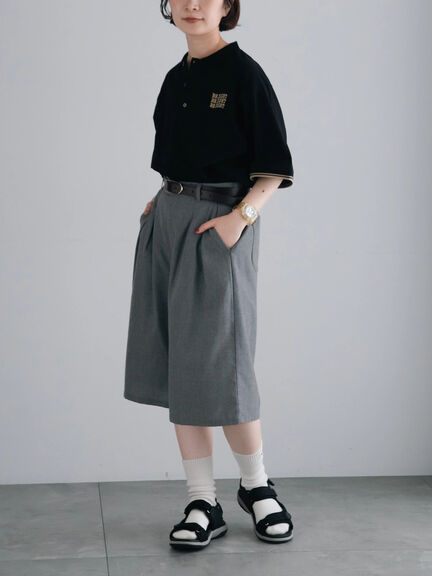 ワンポイント刺繍ポロシャツ（ブラック/レッド/クリーム）｜SM2（エスエムツー）通販