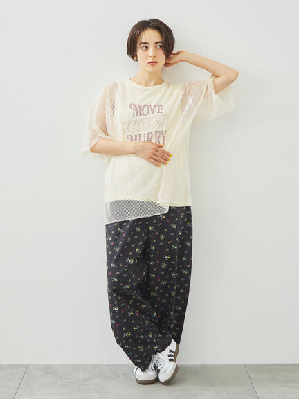 メッシュTシャツ&プリントノースリーブSET（オフホワイト/グレー/ブラック/カーキ）｜SM2（エスエムツー）通販
