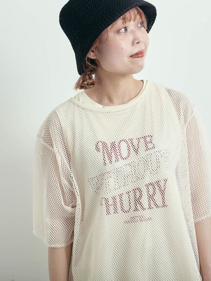 メッシュTシャツ&プリントノースリーブSET（オフホワイト/グレー/ブラック/カーキ）｜SM2（エスエムツー）通販