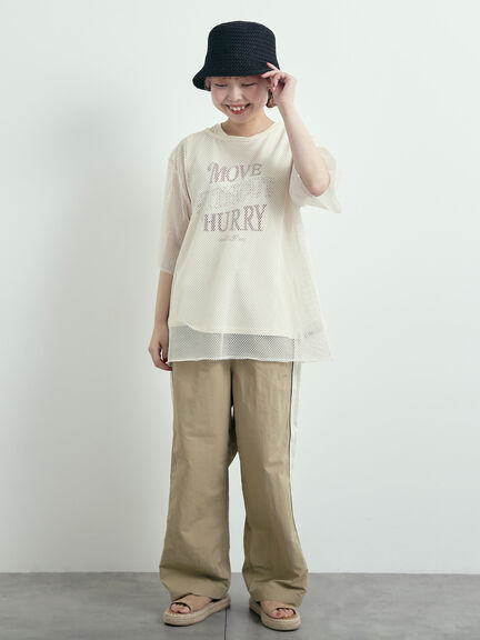 メッシュTシャツ&プリントノースリーブSET（オフホワイト/グレー/ブラック/カーキ）｜SM2（エスエムツー）通販