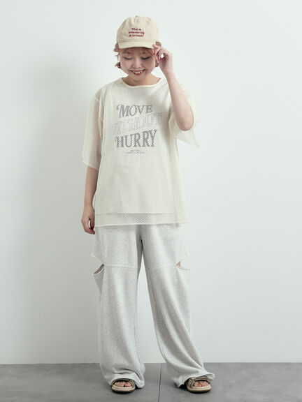メッシュTシャツ&プリントノースリーブSET（オフホワイト/グレー/ブラック/カーキ）｜SM2（エスエムツー）通販