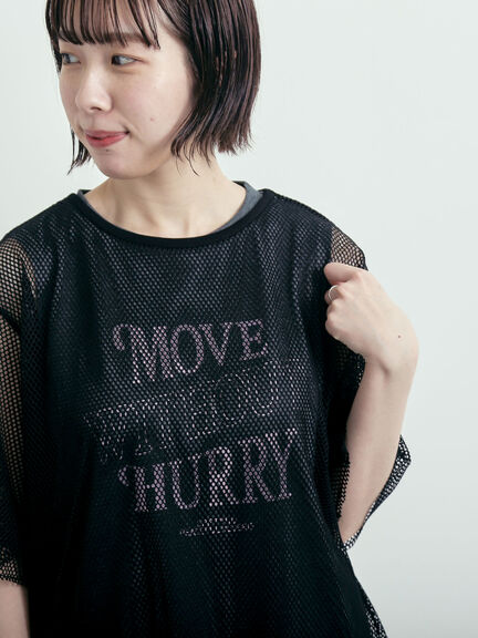 メッシュTシャツ&プリントノースリーブSET（オフホワイト/グレー/ブラック/カーキ）｜SM2（エスエムツー）通販