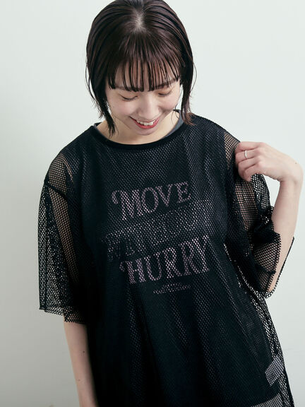 メッシュTシャツ&プリントノースリーブSET（オフホワイト/グレー/ブラック/カーキ）｜SM2（エスエムツー）通販