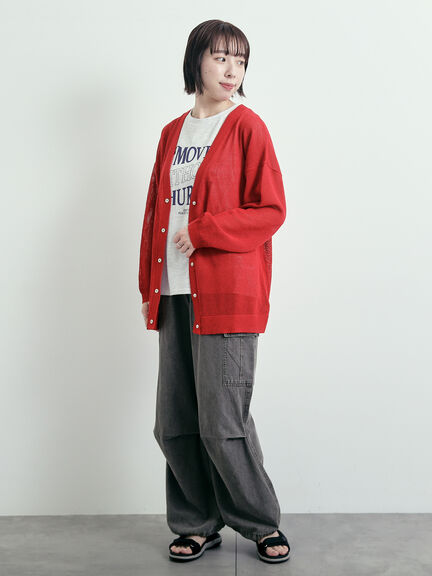メッシュTシャツ&プリントノースリーブSET（オフホワイト/グレー/ブラック/カーキ）｜SM2（エスエムツー）通販