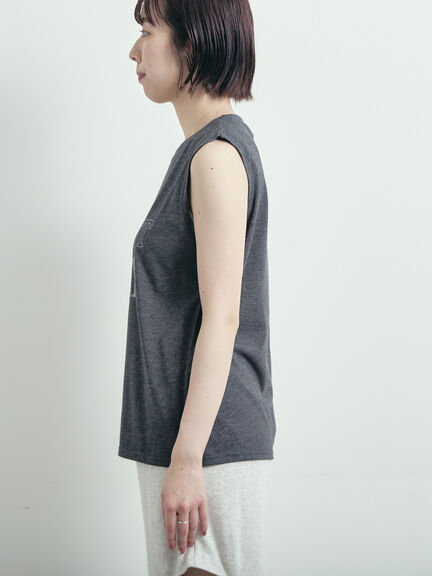 メッシュTシャツ&プリントノースリーブSET（オフホワイト/グレー/ブラック/カーキ）｜SM2（エスエムツー）通販