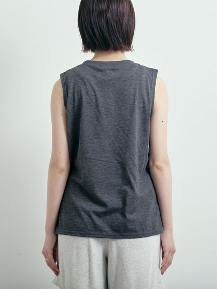 メッシュTシャツ&プリントノースリーブSET（オフホワイト/グレー/ブラック/カーキ）｜SM2（エスエムツー）通販