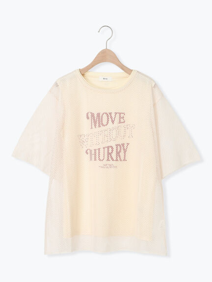 メッシュTシャツ&プリントノースリーブSET（オフホワイト/グレー/ブラック/カーキ）｜SM2（エスエムツー）通販