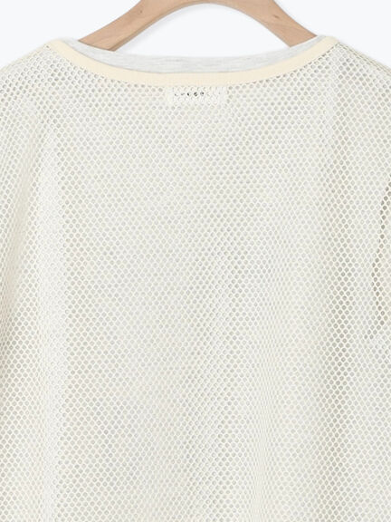 メッシュTシャツ&プリントノースリーブSET（オフホワイト/グレー/ブラック/カーキ）｜SM2（エスエムツー）通販