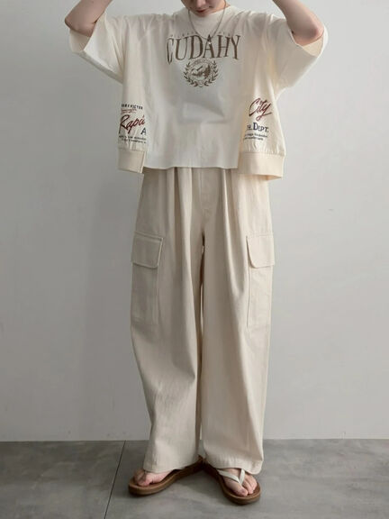 バックリボンレースアップTシャツ（オフホワイト/グレー/チャコールグレー/ブルー）｜SM2（エスエムツー）通販