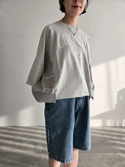 バックリボンレースアップTシャツ（オフホワイト/グレー/チャコールグレー/ブルー）｜SM2（エスエムツー）通販