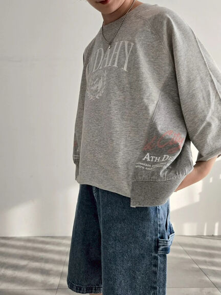 バックリボンレースアップTシャツ（オフホワイト/グレー/チャコールグレー/ブルー）｜SM2（エスエムツー）通販
