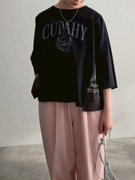 バックリボンレースアップTシャツ（オフホワイト/グレー/チャコールグレー/ブルー）｜SM2（エスエムツー）通販
