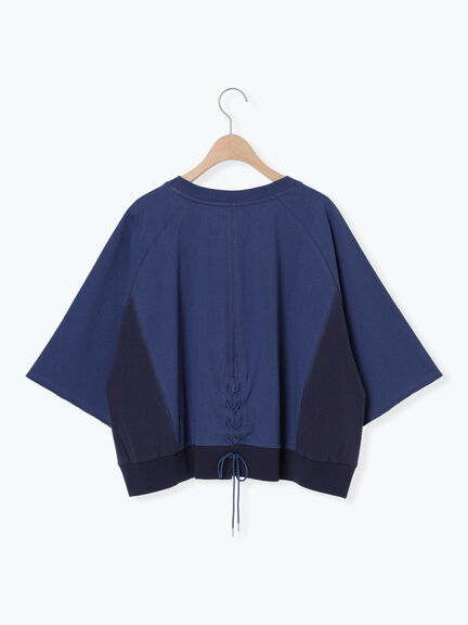 バックリボンレースアップTシャツ（オフホワイト/グレー/チャコールグレー/ブルー）｜SM2（エスエムツー）通販