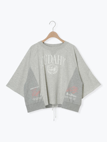 バックリボンレースアップTシャツ（オフホワイト/グレー/チャコールグレー/ブルー）｜SM2（エスエムツー）通販