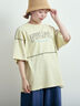 ピグメント加工メロー切替ロゴプリントTシャツ（イエロー）｜SM2（エスエムツー）通販