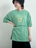 ピグメント加工メロー切替ロゴプリントTシャツ（グリーン）｜SM2（エスエムツー）通販