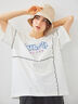 ピグメント加工メロー切替ロゴプリントTシャツ（オフホワイト/チャコールグレー/イエロー/グリーン）｜SM2（エスエムツー）通販